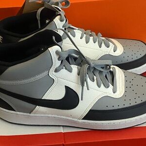 Nike Court Vision Men's Gray and Black Sneakers